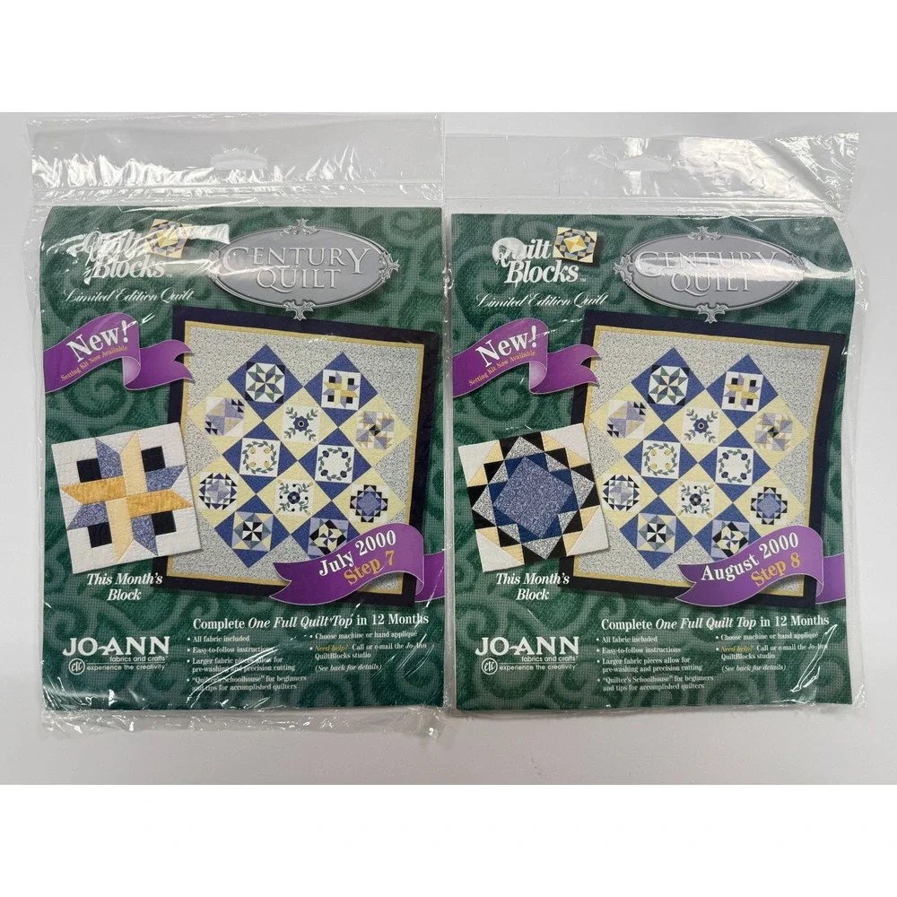 Jo-Ann Century Quilt Block of the Month 2000 12 Block Set